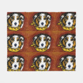 AUSTRALIAN SHEPHERD FLEECEDECKE (Vorderseite (Horizontal))