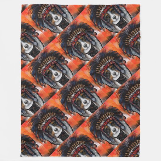 AUSTRALIAN SHEPHERD FLEECEDECKE (Vorderseite)