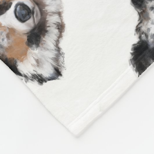 Australian Shepherd Fleecedecke (Ecke)