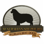 Australian Shepherd Freistehende Fotoskulptur<br><div class="desc">Trotz ihres Namens stammte die Rasse nicht aus Australien. Sie haben ihren Namen erworben, weil sie mit baskischen Schafhirten assoziiert waren, die aus Australien in die Vereinigten Staaten kamen. Während sie weiterhin als Stallhunde arbeiten und an Herdenversuchen teilnehmen, hat die Rasse aufgrund ihrer Trainierbarkeit und ihres Eifers, es zu befriedigen,...</div>