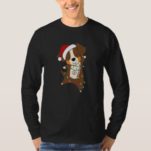 Australian Shepherd Frohe Weihnachten Lichterfee D T-Shirt