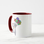 Australian Shepherd Frohe Weihnachts Winter Tasse (Vorderseite Links)