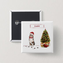 Australian Shepherd Funny Christmas Dog with Tree