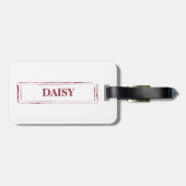 Australian Shepherd Funny Christmas Dog with Tree Gepäckanhänger (Rückseite horizontal)