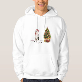 Australian Shepherd Funny Christmas Dog with Tree Hoodie