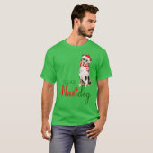Australian Shepherd Funny Christmas Fleas Navidog T-Shirt (Vorne ganz)