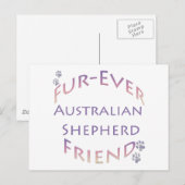 Australian Shepherd Furever Postkarte (Vorne/Hinten)