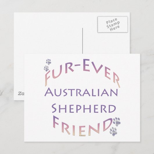 Australian Shepherd Furever Postkarte (Vorne/Hinten)