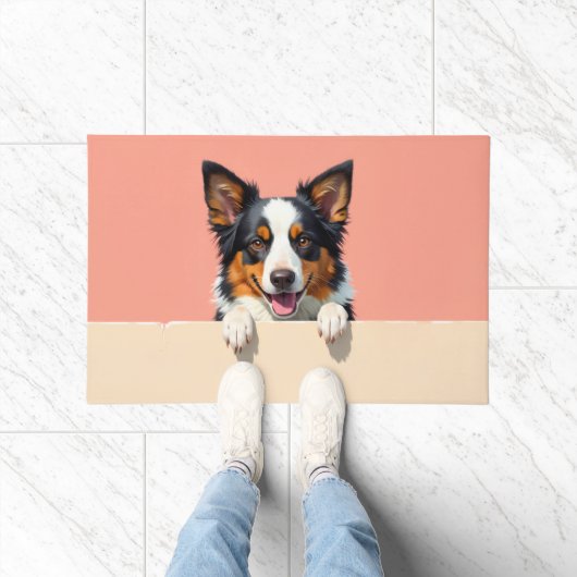 Australian Shepherd Fußmatte Kunst (Indoor)