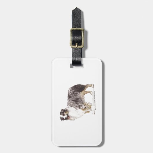 Australian Shepherd Gepäckanhänger (Vorderseite vertikal)