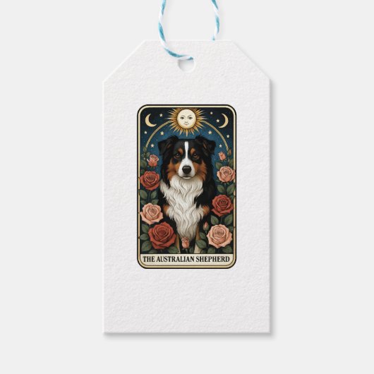 Australian Shepherd Geschenkanhänger (Vorderseite)