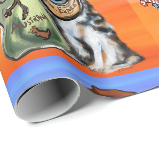 AUSTRALIAN SHEPHERD GESCHENKPAPIER (Rolleneckpunkt)