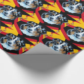 AUSTRALIAN SHEPHERD GESCHENKPAPIER (Ecke)