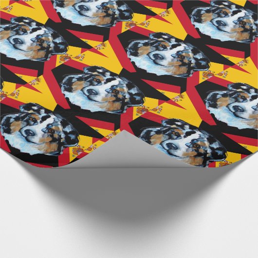 AUSTRALIAN SHEPHERD GESCHENKPAPIER (Ecke)