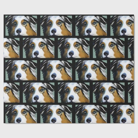 AUSTRALIAN SHEPHERD GESCHENKPAPIER (Flach)