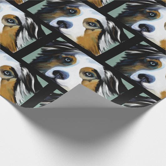 AUSTRALIAN SHEPHERD GESCHENKPAPIER (Ecke)