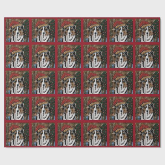 Australian Shepherd Geschenkpapier (Flach)