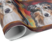 AUSTRALIAN SHEPHERD GESCHENKPAPIER (Rolleneckpunkt)