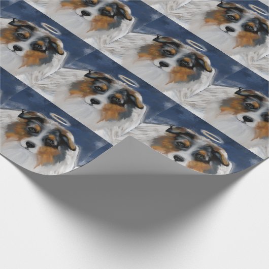 Australian Shepherd Geschenkpapier (Ecke)