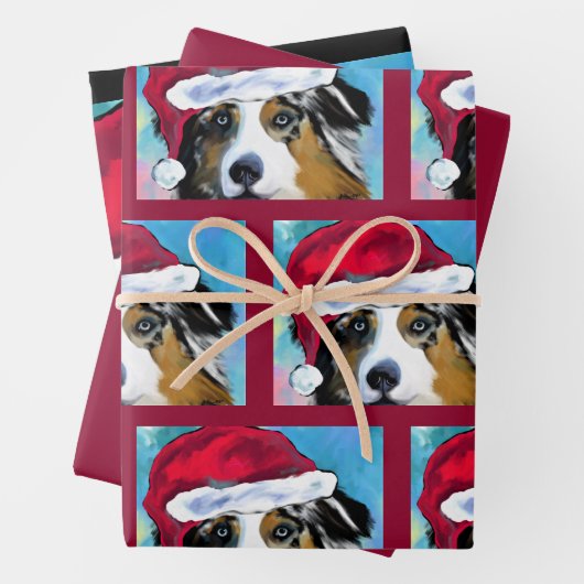 Australian Shepherd Geschenkpapier Set (Beispiel)