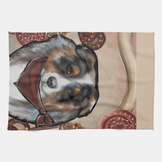 AUSTRALIAN SHEPHERD GESCHIRRTUCH (Horizontal)