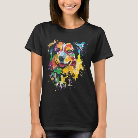 Australian Shepherd Gift for Aussie Mama Australia T-Shirt (Vorderseite)