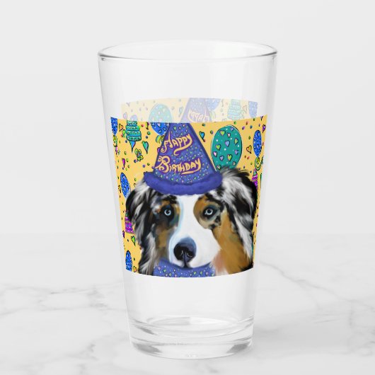 AUSTRALIAN SHEPHERD GLAS (Rückseite)