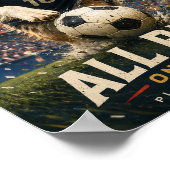 Australian Shepherd Goal Chaser Poster (Ecke)