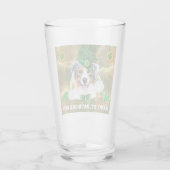 Australian Shepherd Gold Happy St Patricks Day Glas (Rückseite)