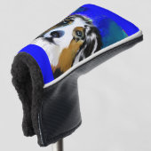 AUSTRALIAN SHEPHERD GOLF HEADCOVER (3/4 Vorderseite)