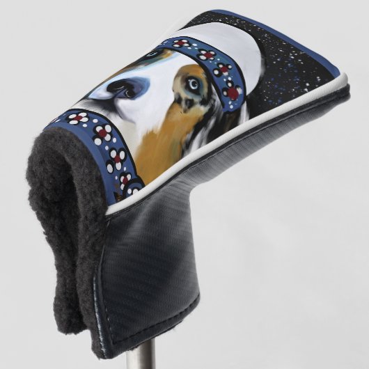 Australian Shepherd Golf Headcover (3/4 Vorderseite)