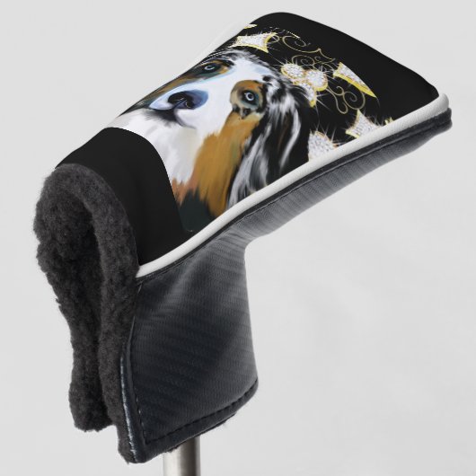 Australian Shepherd Golf Headcover (3/4 Vorderseite)