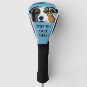 Australian Shepherd Golf Headcover (Vorderseite)