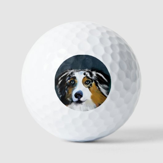 AUSTRALIAN SHEPHERD GOLFBALL (Vorderseite)