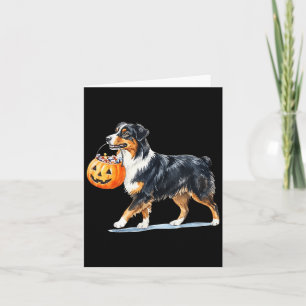 Australian Shepherd Halloween Hunde Liebhaber Desi Karte