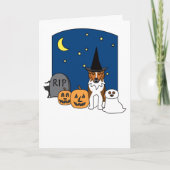 Australian Shepherd Halloween Karte (Vorderseite)