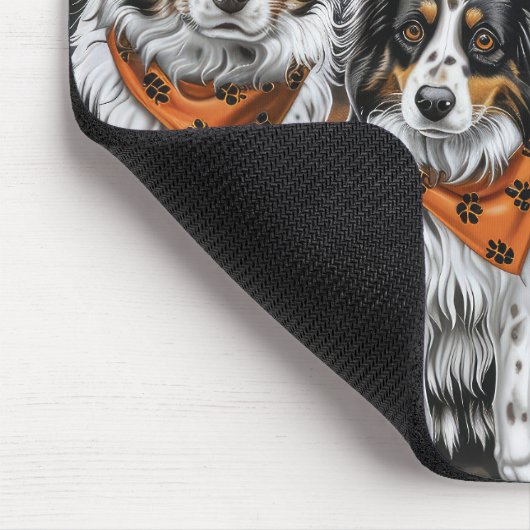 Australian Shepherd Halloween Spooky Mousepad (Ecke)