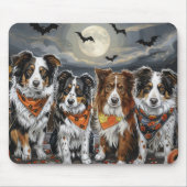Australian Shepherd Halloween Spooky Mousepad (Vorne)