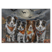 Australian Shepherd Halloween Spooky Schneidebrett (Vorderseite)