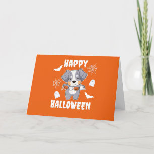 Australian Shepherd Happy Halloween Hundekostüm Feiertagskarte