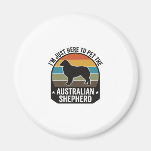 Australian Shepherd Haustierliebhaber Vintage Hund Magnet