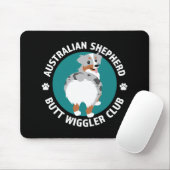 Australian Shepherd Hintern Wiggler Club (Blue Mer Mousepad (Mit Mouse)