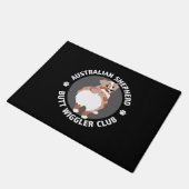Australian Shepherd Hintern Wigglers Club - Red Me Fußmatte (Schrägansicht)