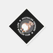 Australian Shepherd Hintern Wigglers Club - Red Me Serviette (Ecke)