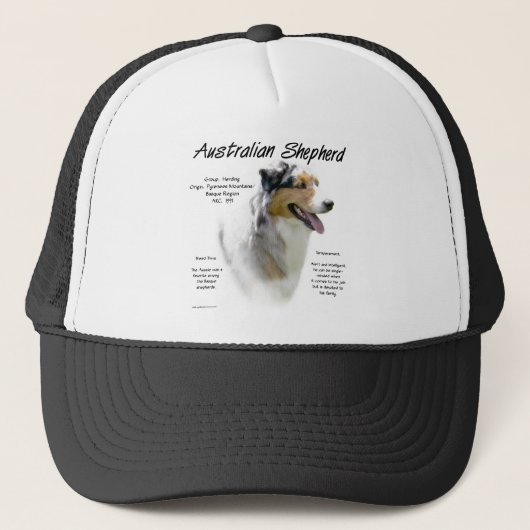 Australian Shepherd History, All about Aussies Truckerkappe (Vorderseite)