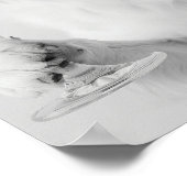 Australian Shepherd Holding Wine Wall Art, Black a Poster (Ecke)