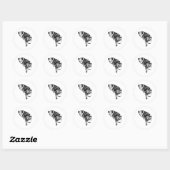 Australian Shepherd Hund Aufkleber – Ink Art Stil (Blatt)