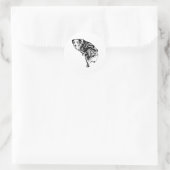 Australian Shepherd Hund Aufkleber – Ink Art Stil (Tasche)