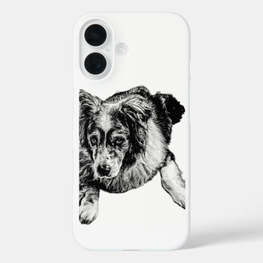 Australian Shepherd Hund im Ruhezustand iPhone-Hül Case-Mate iPhone Hülle (Rückseite)