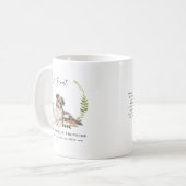 Australian Shepherd Hund | Monogramm Kaffeetasse (Vorderseite Links)